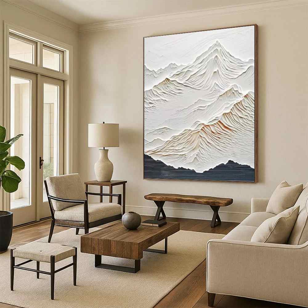 Big Bedroom Mountain - luxury oversized wall art for villa